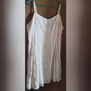 White flowy dress